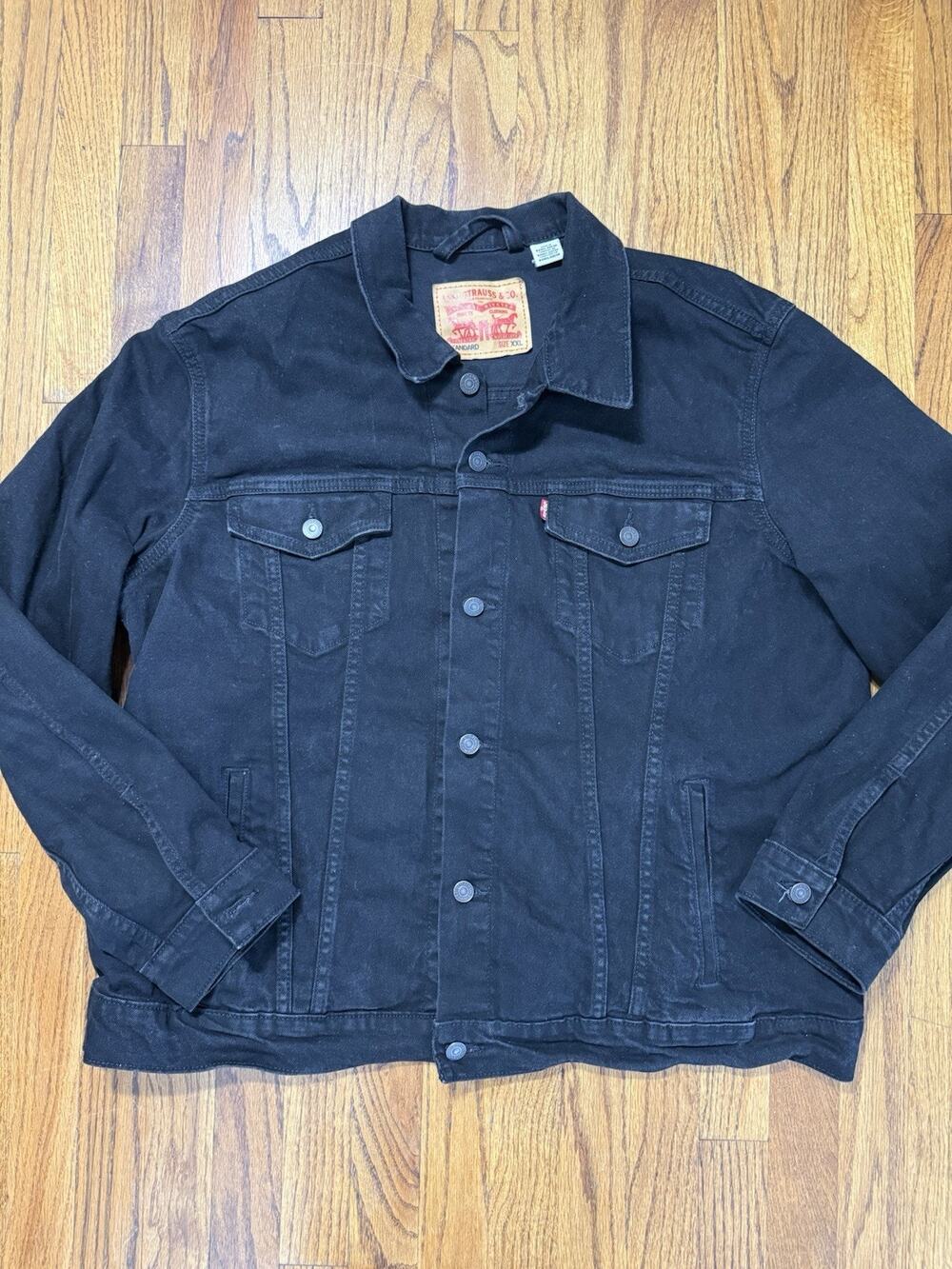 Levi’s Black Denim Jacket Men's Size XXL C19